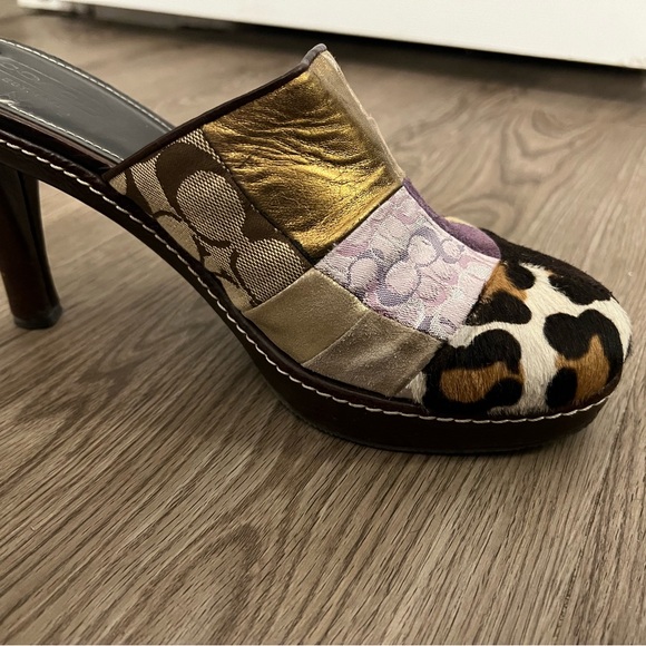 COACH patchwork mules purple - Picture 4 of 7